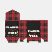 Flannel & Fizz | Red & Black Buffalo Plaid Favor Boxes (Unfolded)