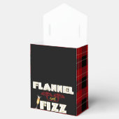 Flannel & Fizz | Red & Black Buffalo Plaid Favor Boxes (Opened)