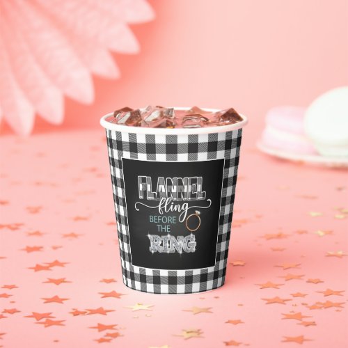 Flannel Fling Before the Ring Paper Cup _ White