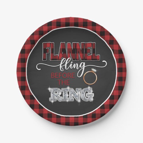 Flannel Fling Before the Ring Plate _ Red