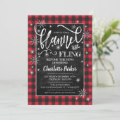 Flannel & Fling Before the Ring Shower Invitation (Standing Front)