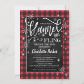 Flannel & Fling Before the Ring Shower Invitation (Front)