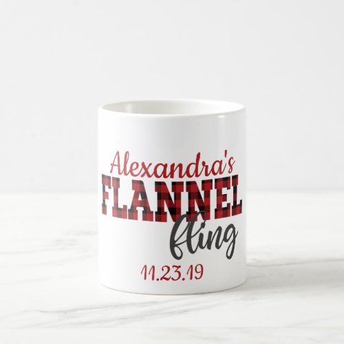 Flannel Fling Coffee Mug _ Bridesmaid Gift