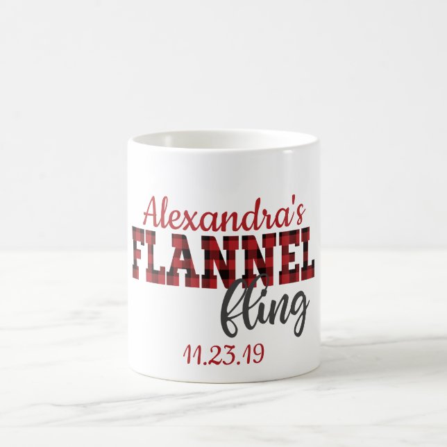 Flannel Fling Coffee Mug - Bridesmaid Gift (Center)