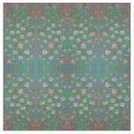 Flannel flower combed cotton fabric