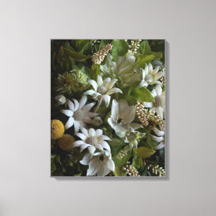 Flannel Flower Velvet Texture Fine Art Canvas Print