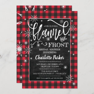 Flannel & Frost Bridal Shower Invitation