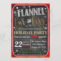 Flannel Fur & Fizz Christmas Invitation