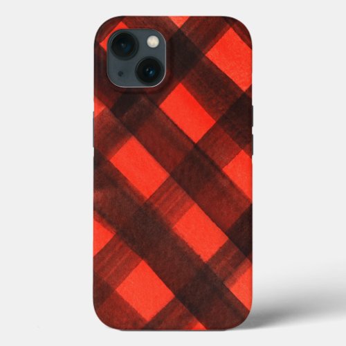 Flannel Gingham Ugly Sweeter Plaid Merry Christmas iPhone 13 Case