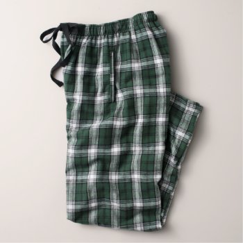 Flannel Green & White Mens's Pajama Pants by zazzle at Zazzle