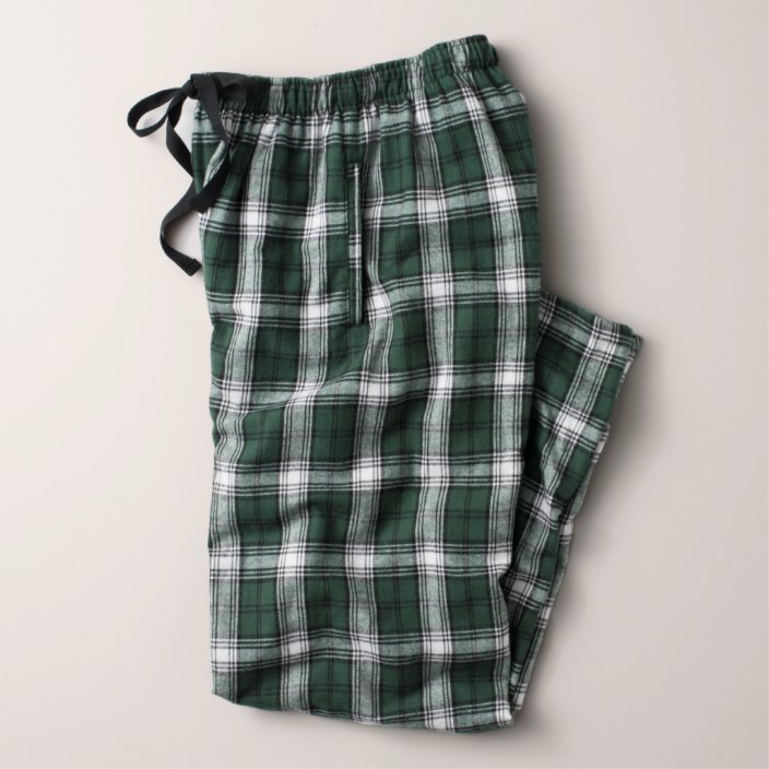 green and red pajama pants