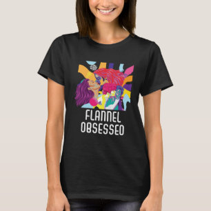 Flannel Obsessed Bisexual Rainbow Pride Bisexualit T-Shirt