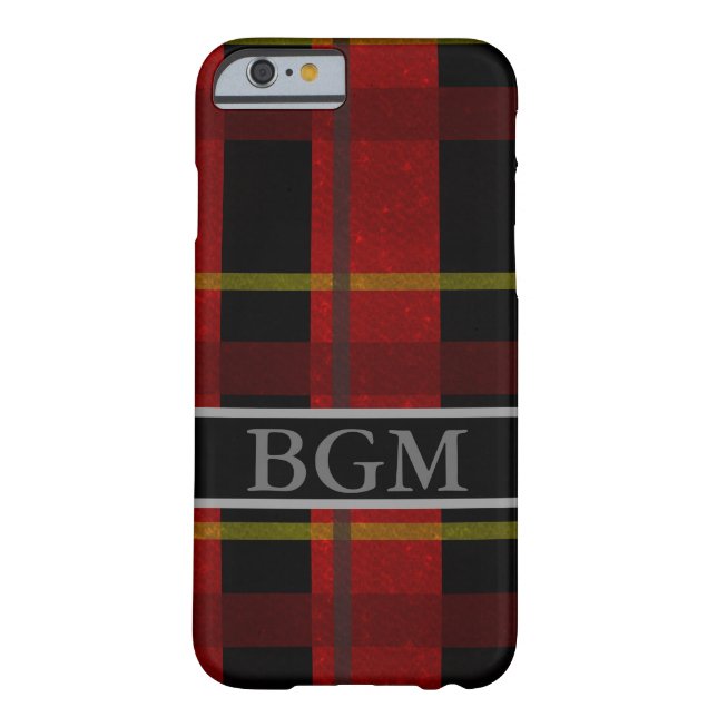 Flannel Phone Case with Monogram (Back)