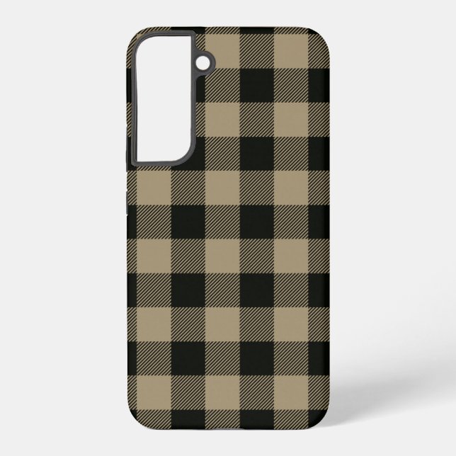 Flannel/winter checkerboard samsung galaxy case (Back)