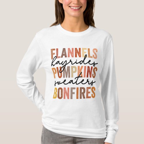 Flannels Hayrides Pumpkins Vintage Sweaters Bonfir