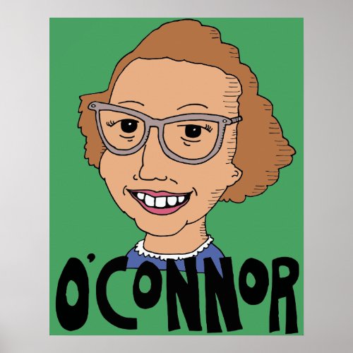 Flannery OConnor wall poster