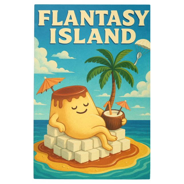Flantasy Island Metal Print (Front)