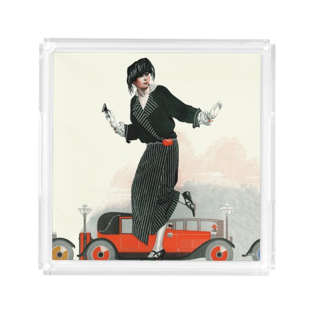 Flapper and Roadster Acrylic Tray (Front)