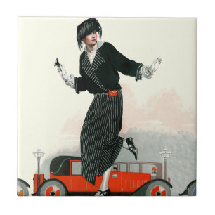 Flapper and Roadster Ceramic Tile
