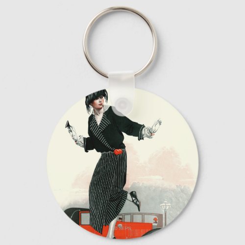 Flapper and Roadster Keychain