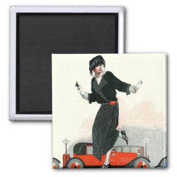 Flapper And Roadster Magnet by PostFashion at Zazzle
