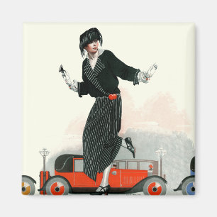Flapper and Roadster Magnet