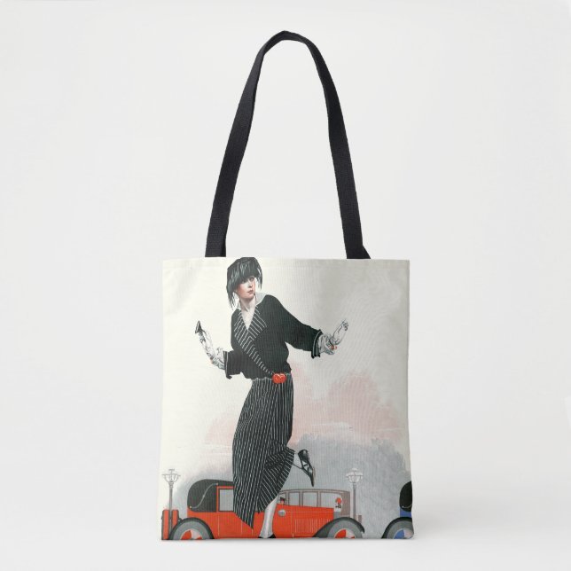 Flapper and Roadster Tote Bag (Front)