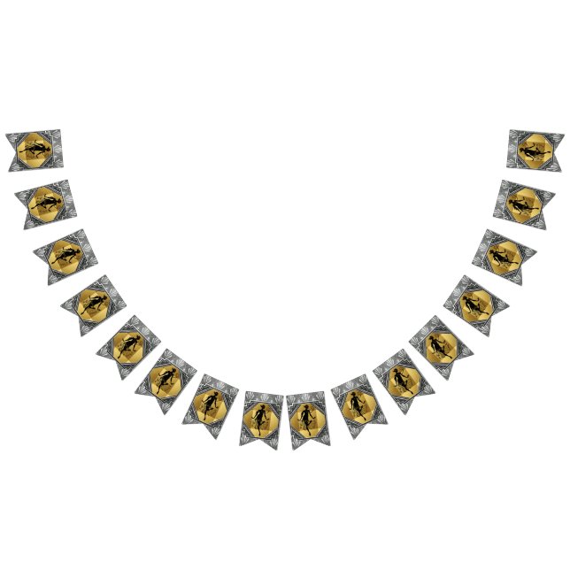 Flapper Art Deco Gatsby 6 Foot Bunting Banner (All)