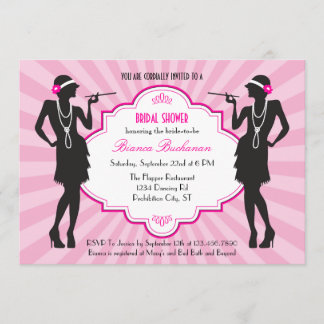 Flapper Bridal Shower Invitation