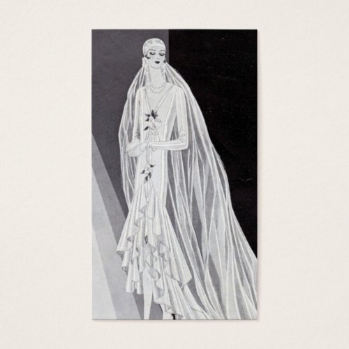 Flapper Bride Business Card Templates