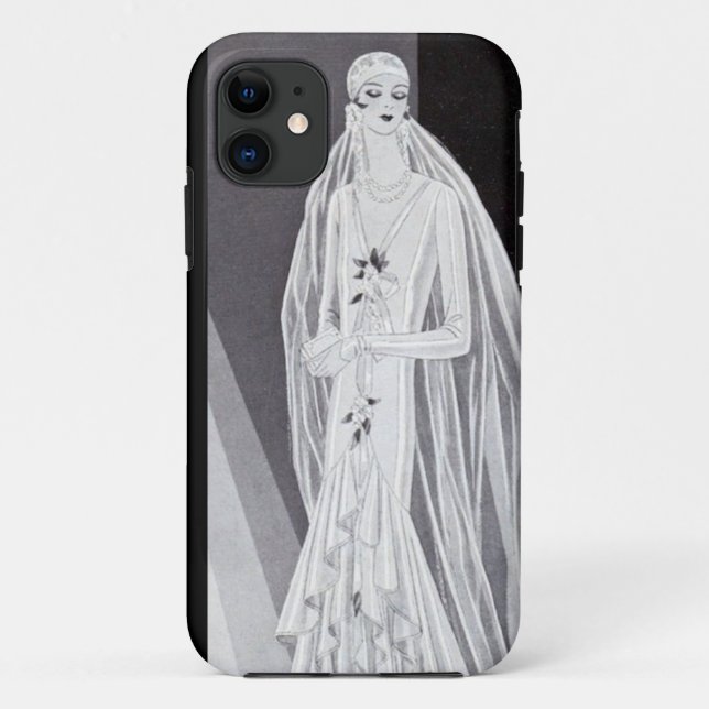 Flapper Bride Case-Mate iPhone Case (Back)