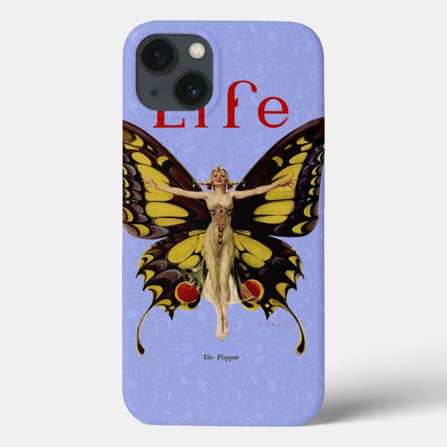 Flapper Butterfly Flying Woman Illustration Case-Mate iPhone Case (Back)