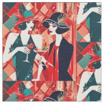 Flapper Christmas Party Fabric