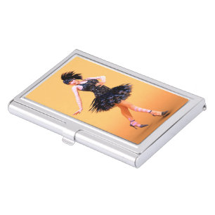 Flapper Dancing Vintage Business Card Case