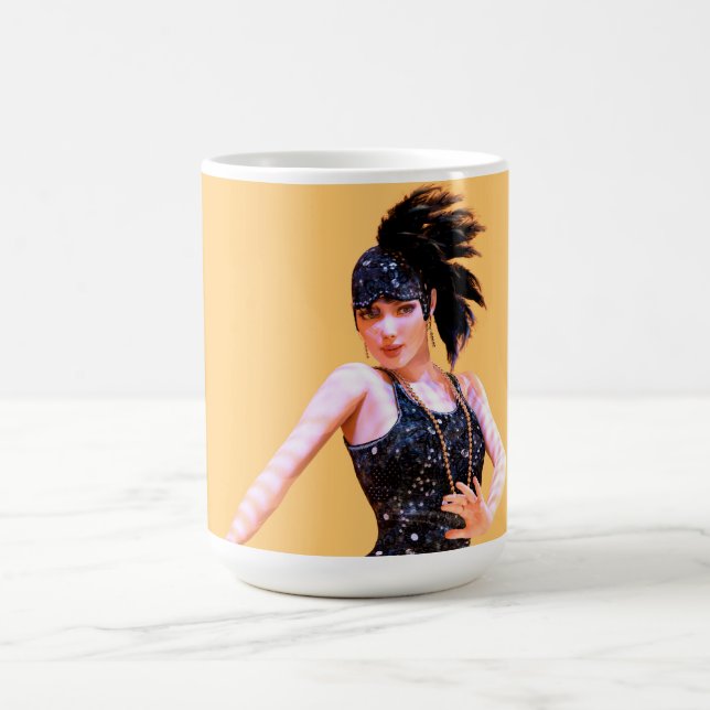 Flapper Dancing Vintage Coffee Mug (Center)