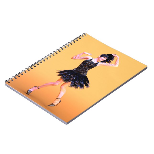 Flapper Dancing Vintage Notebook (Left Side)