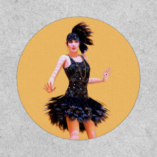 Flapper Dancing Vintage Patch
