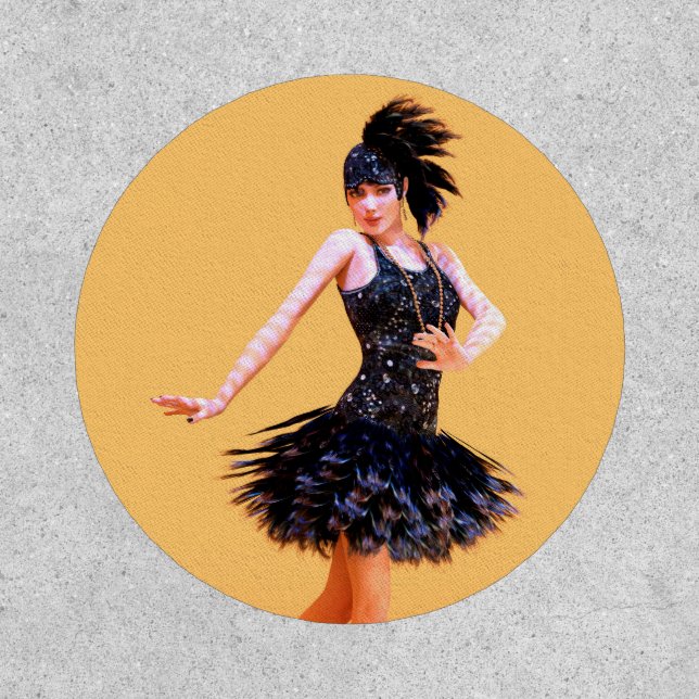 Flapper Dancing Vintage Patch (Front)