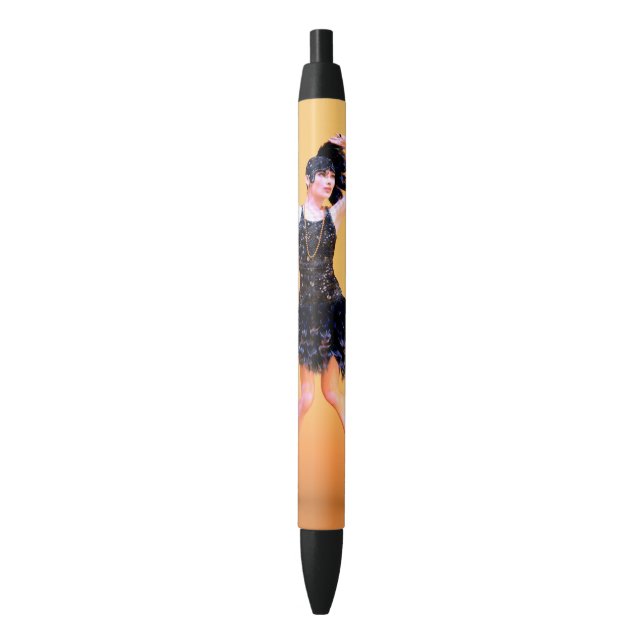 Flapper Dancing Vintage Pen (Front Vertical)