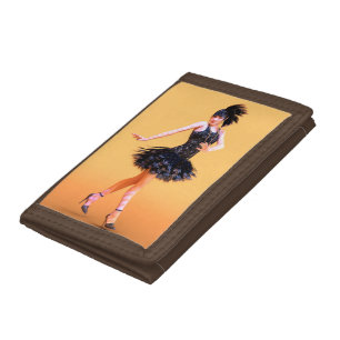 Flapper Dancing Vintage Tri-fold Wallet
