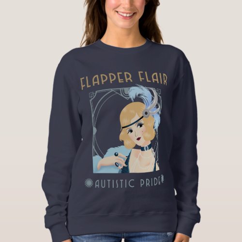 Flapper Flair Autistic Pride Sweatshirt
