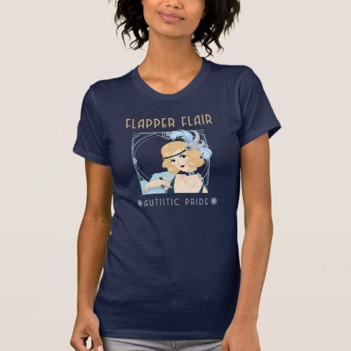 Flapper Flair Autistic Pride T_Shirt