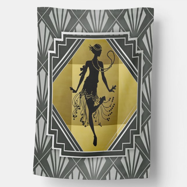 flapper girl house flag (Front)