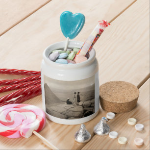 Flapper Girls Sunrise Khufu Pyramid, Egypt 1920 Candy Jar