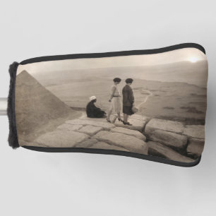 Flapper Girls Sunrise Khufu Pyramid, Egypt 1920 Golf Head Cover