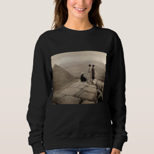 Flapper Girls Sunrise Khufu Pyramid, Egypt 1920 Sweatshirt