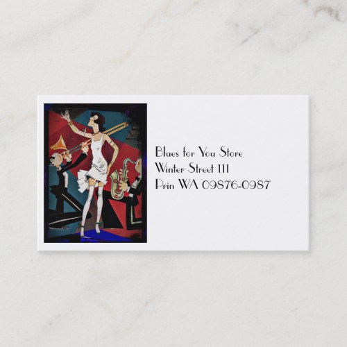Flapper in a Jazz Band Business Card