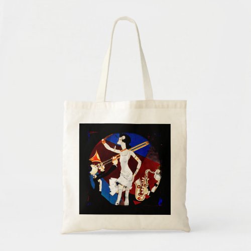 Flapper in a Jazz Band Tote Bag