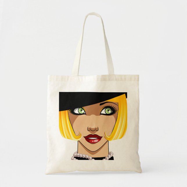 Flapper Lady  Tote Bag (Front)