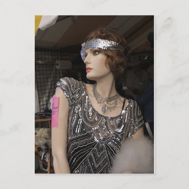 Flapper Mannequin Postcard (Front)